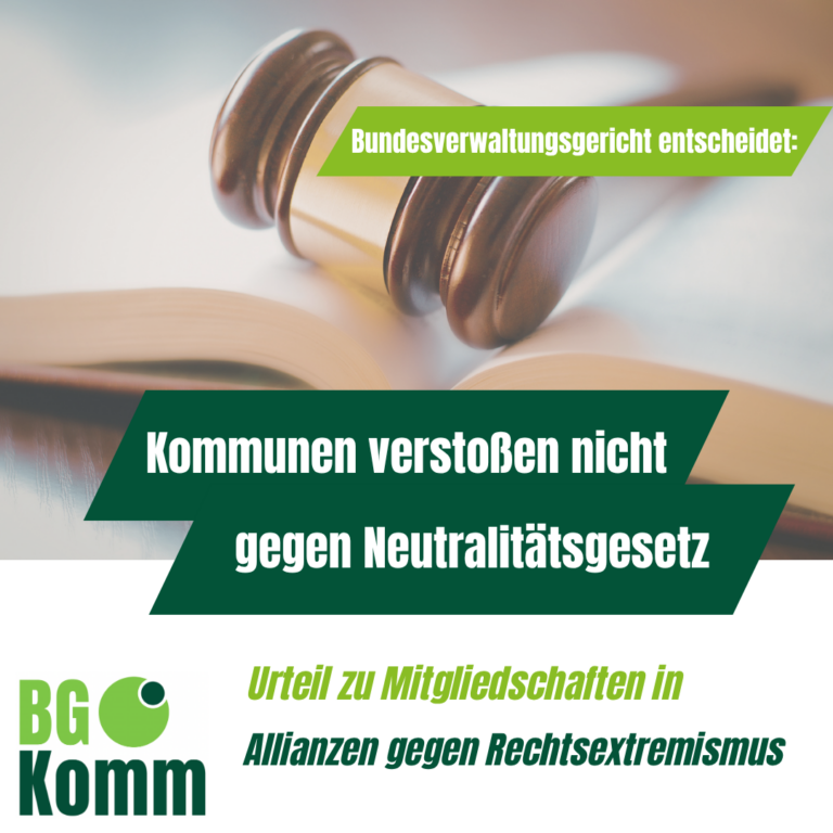 Kommunen verstoßen nicht gegen das Neutralitätsgebot