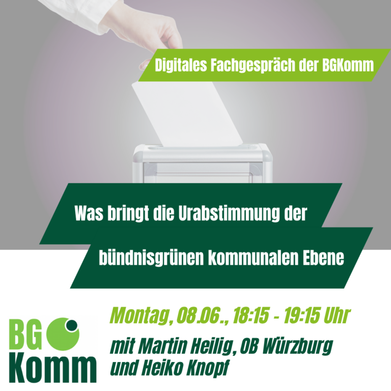Was bringt die Urabstimmung der bündnisgrünen kommunalen Ebene?