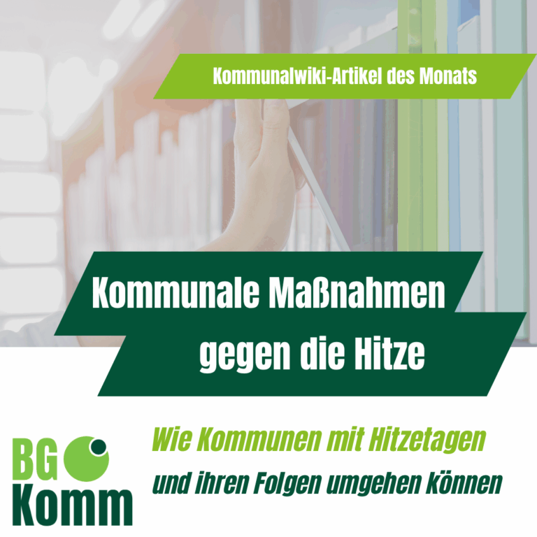 Kommunalwiki des Monats – Kommunale Maßnahmen gegen Hitze