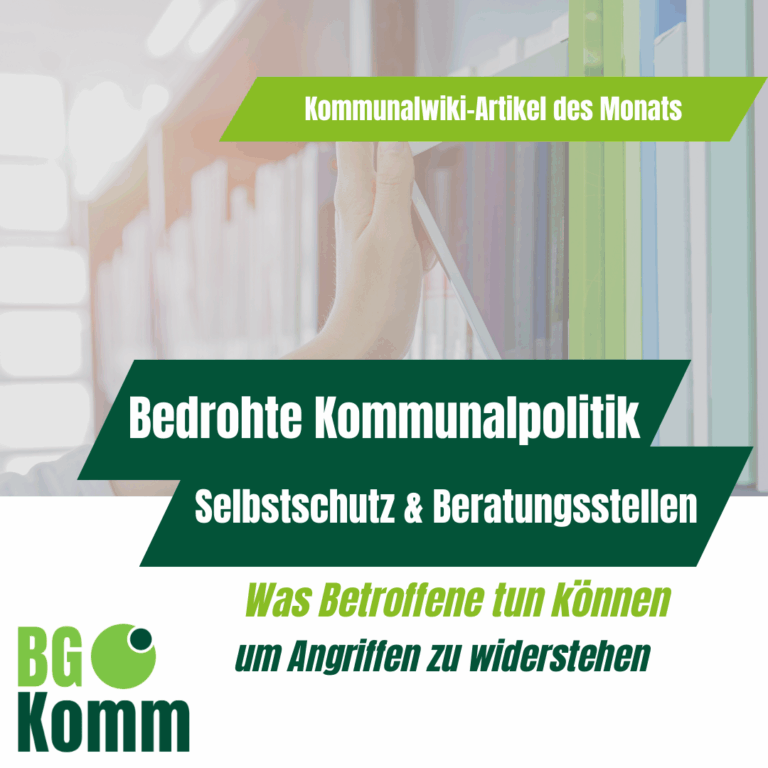 Kommunalwiki des Monats – Bedrohte Kommunalpolitik.